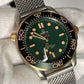 Omega Seamaster Diver 300m Green Bronze gold