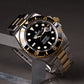 Rolex submariner 2 tone black dial