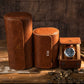 Custom Handmade Leather Travel Watch Roll, Personalized Name Watch Display Case
