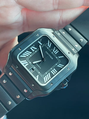 Santos de Cartier Full Black Large size