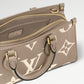 Louis Vuitton On The Go East West - Dove Cream with LV monogram