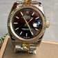 Rolex Datejust 2 tone yellow gold black dial Jubilee bracelet 41mm