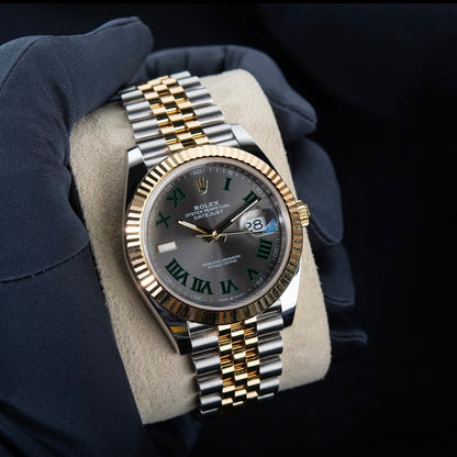 Rolex Datejust “Wimbledon” 2 tone yellow gold Jubilee bracelet 41mm