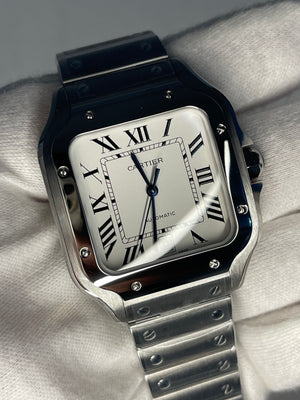 Santos de Cartier White dial Large size