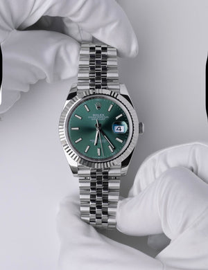 Rolex Datejust Mint dial Jubilee bracelet 41mm