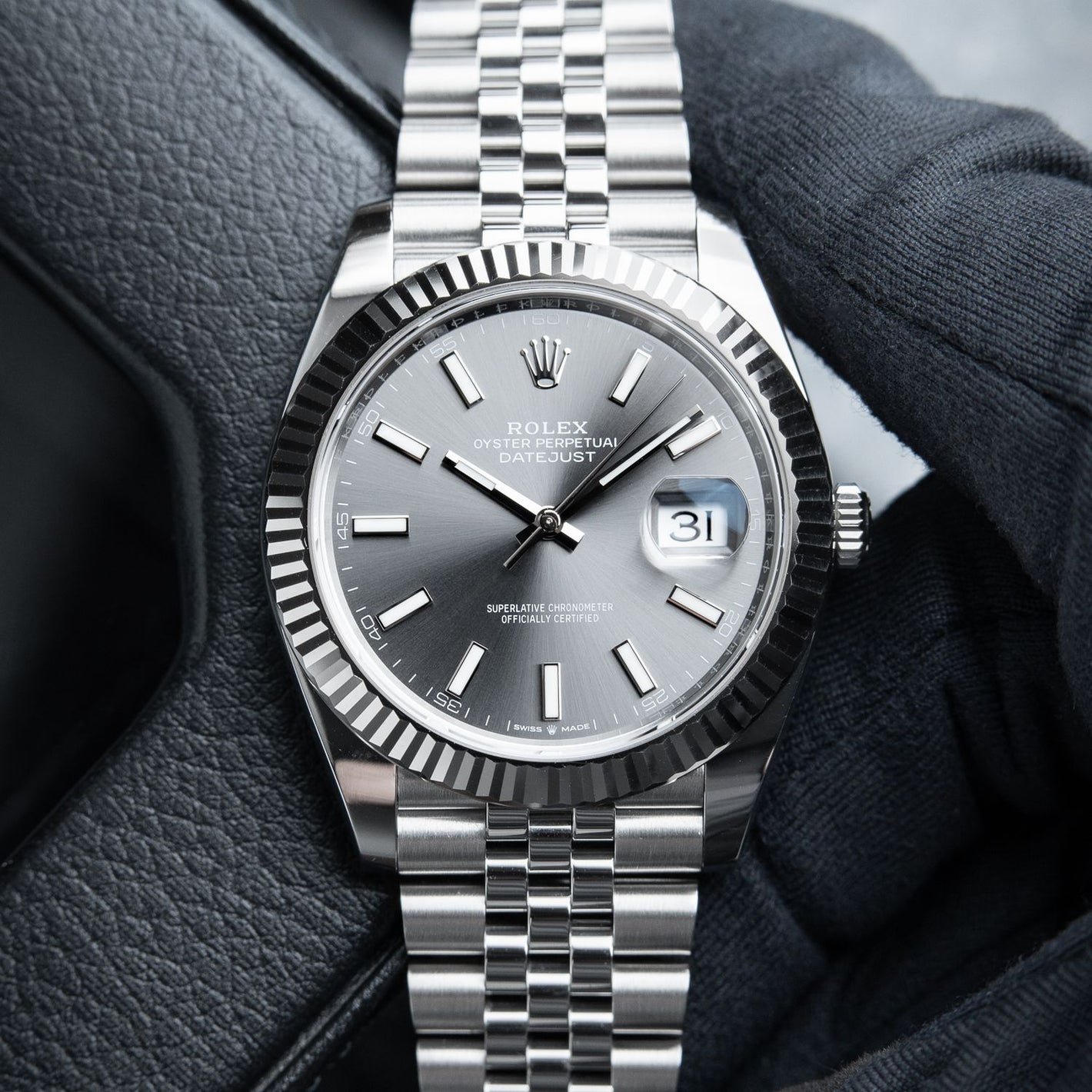 Rolex Datejust Slate Dial Jubilee bracelet 41mm