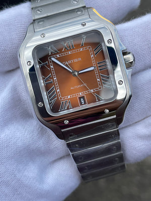 Santos de Cartier Brown dial Large size