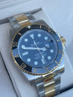 Rolex submariner 2 tone black dial