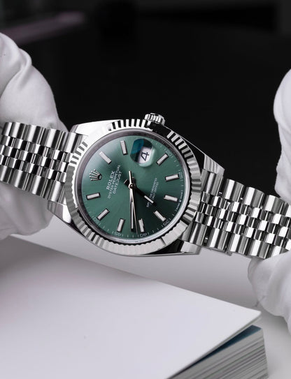 Rolex Datejust Mint dial Jubilee bracelet 41mm