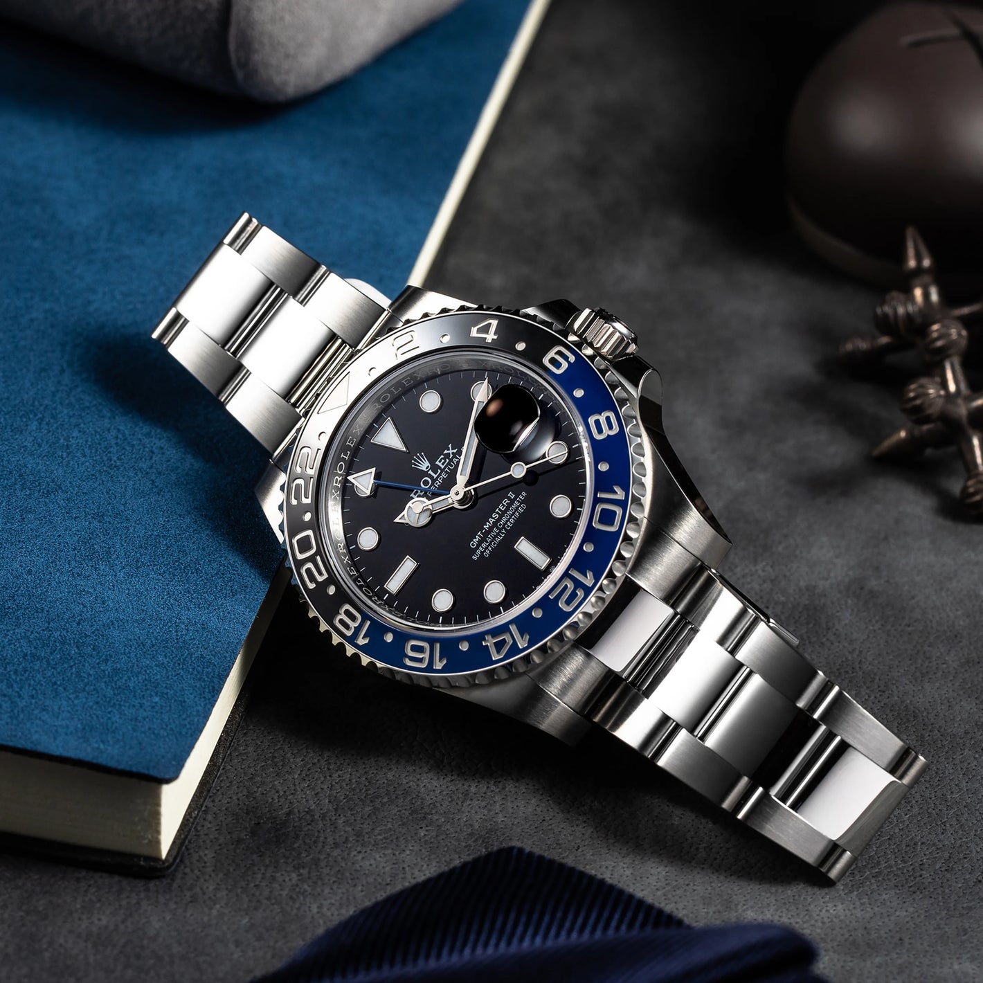 Rolex GMT Master-II “Batman” Osyter Bracelet 40mm