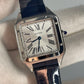 Cartier Santos Dumont Blue leather Small Size