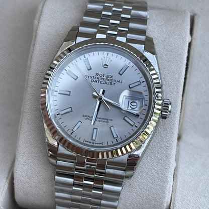 Rolex Datejust Silver Dial Jubilee bracelet 36mm