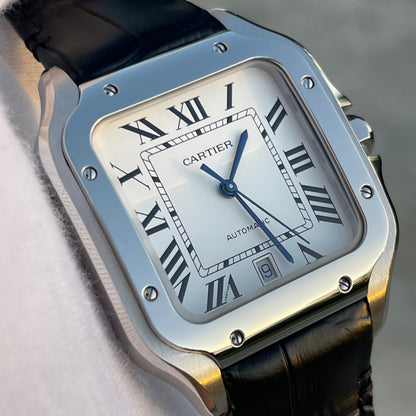 Santos de Cartier Large size Custom leather strap