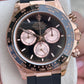 Rolex Daytona Rose Gold Black dial New model 4131 Oysterflex