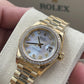 Rolex Lady-Datejust Mother-of-pearl dial Yellow Gold Jubilee bracelet 28mm