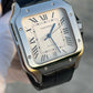 Santos de Cartier Large size Custom leather strap