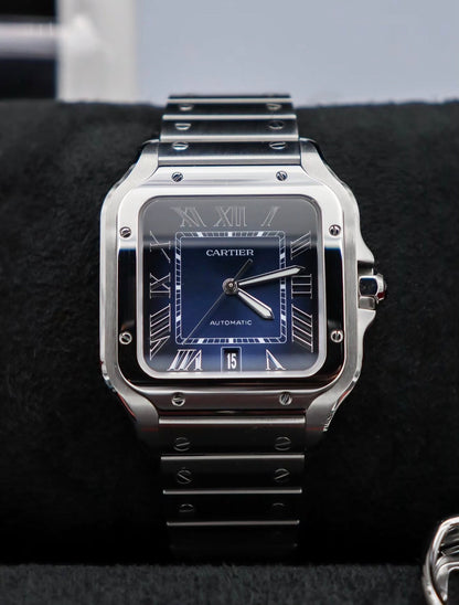 Santos de Cartier Blue dial Large size