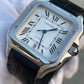 Santos de Cartier Large size Custom leather strap