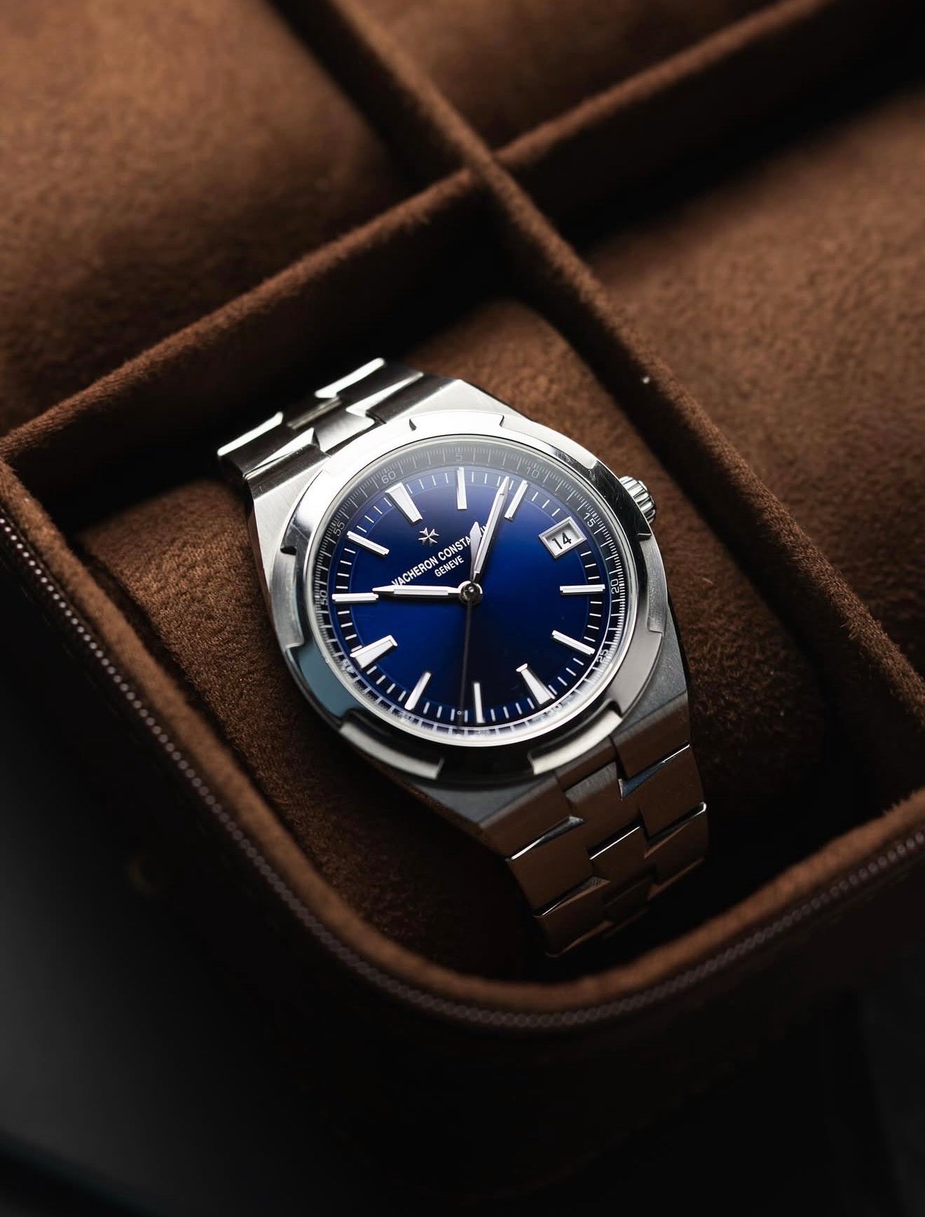 Vacheron Constantine Overseas Blue dial Stainless Steel