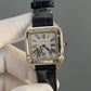 Cartier Santos Dumont Blue leather Small Size
