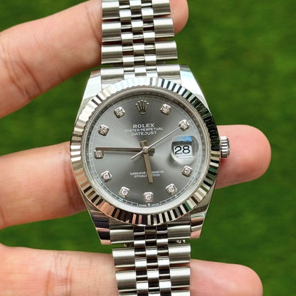 Rolex Datejust Slate Diamonds Dial Jubilee bracelet 41mm