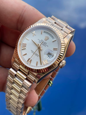 Rolex Day-Date Rose Gold White dial 36mm