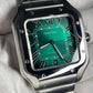 Santos de Cartier Green dial Large size