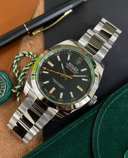 Rolex Milgauss Black and Green 40mm