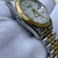 Rolex Datejust 2 tone yellow gold white dial Jubilee bracelet 36mm