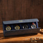 Custom Handmade Leather Travel Watch Roll, Personalized Name Watch Display Case