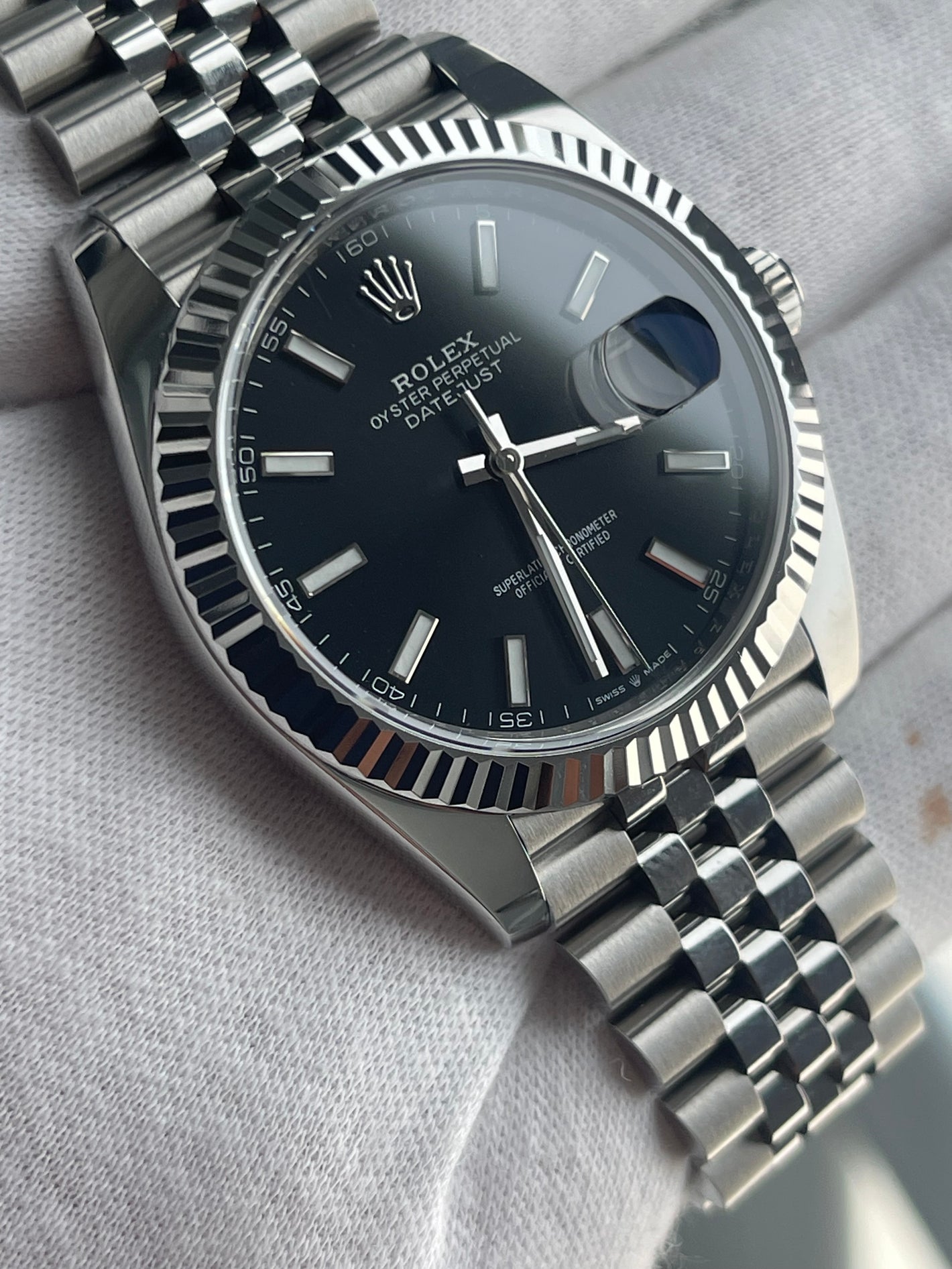 Rolex Datejust Black dial Jubilee 41mm