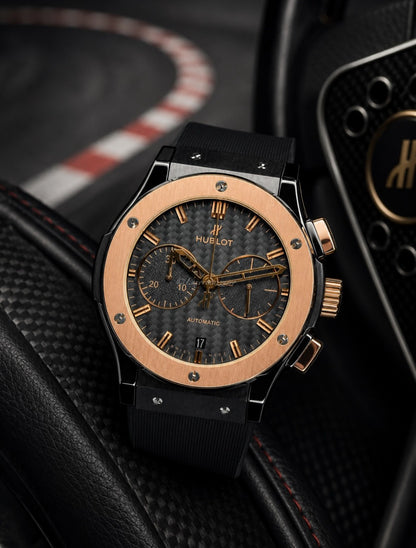 Hublot Classic Fusion Chronograph King Gold Black 45mm