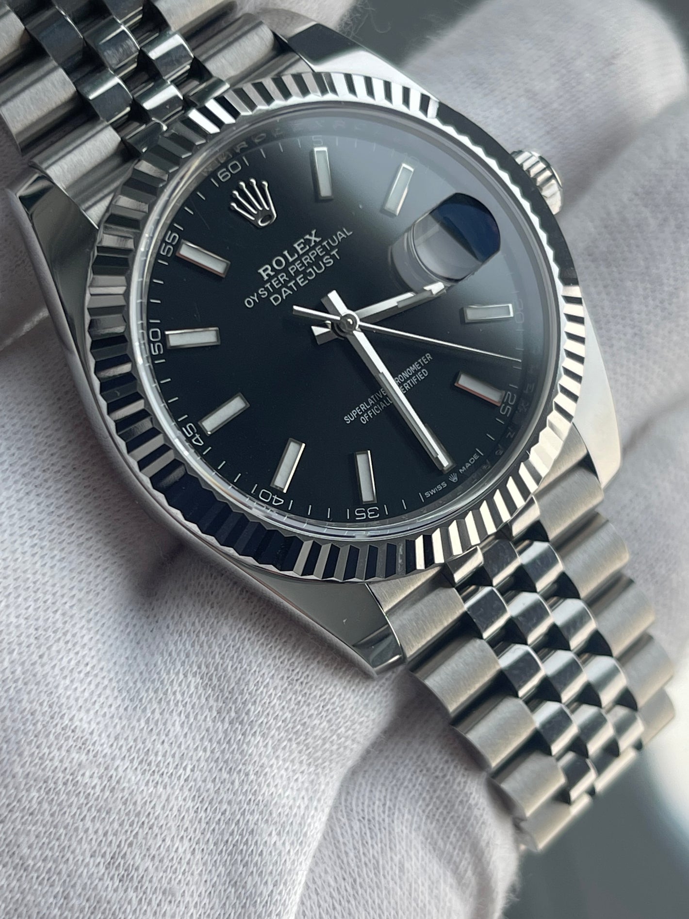 Rolex Datejust Black dial Jubilee 41mm