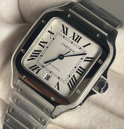 Santos de Cartier White dial Large size