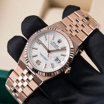 Rolex Land-Dweller Rose Gold white dial 40mm