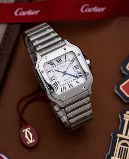 Santos de Cartier White dial medium size