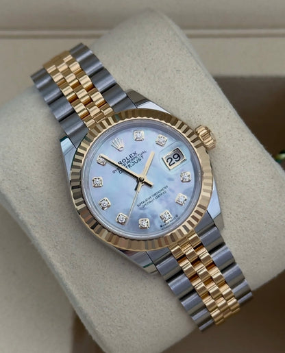 Rolex Lady-Datejust Mother-of-pearl dial 2 tone Yellow Gold Jubilee bracelet 28mm