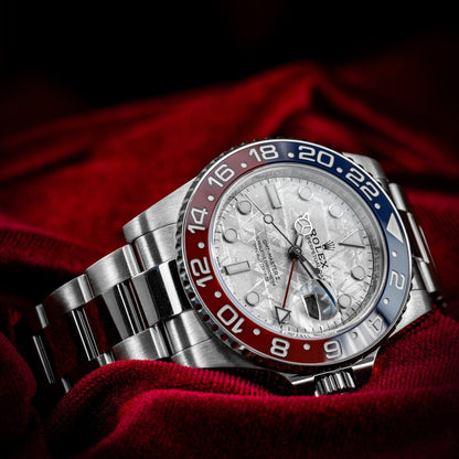 Rolex GMT Master-II “Pepsi” METEORITE” Osyter Bracelet 40mm