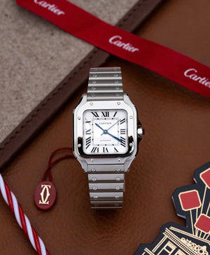 Santos de Cartier White dial medium size