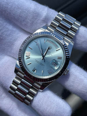 Rolex Day-Date Ice Blue Dial 40mm