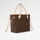 Louis Vuitton Never Full MM - Rose Beige with LV Monogram