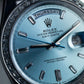 Rolex Day-Date Platinum “Ice Blue” Diamond Dial and bezel 40mm