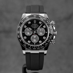 Rolex Daytona “White Gold Black Ceramic Diamonds” New model 4131 Oysterflex