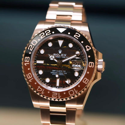 Rolex GMT Master-II Rootbeer “Tiger Iron” dial 40mm