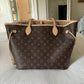 Louis Vuitton Never Full MM - Rose Beige with LV Monogram
