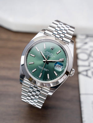 Rolex Datejust Mint dial Jubilee bracelet Smooth bezel 41mm