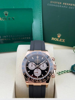 Rolex Daytona Rose Gold Black dial New model 4131 Oysterflex