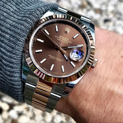 Rolex Datejust Chocolate dial Oyster bracelet 41mm
