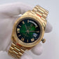 Rolex Day-Date Yellow Gold Green Ombré Dial 40mm