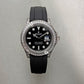 Rolex Yacht-Master White Gold Baguette Bezel and diamond case Black Dial 42mm